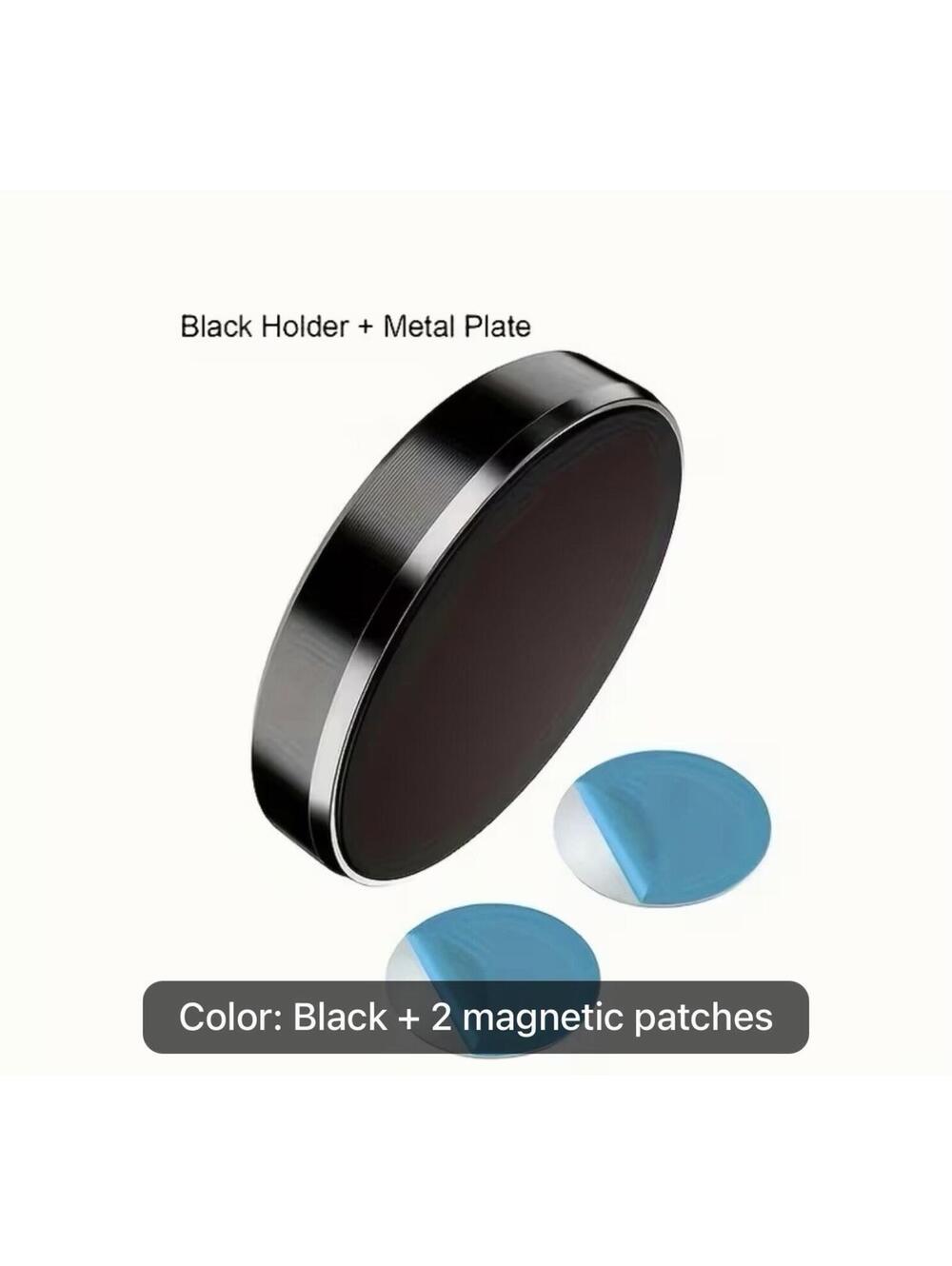 Pack Of 2 Magnetic Car Phone Holder Dashboard Mount | Metal + 2 Plates